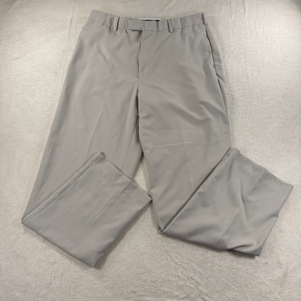 Pro‎ Tour Golf Pants Mens 36x32 Gray Straight Leg Polyester PerformancePreppy
